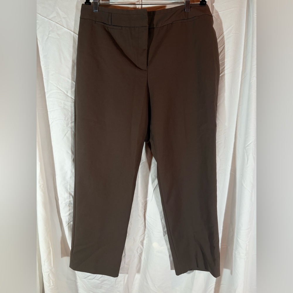 Investments Dark Brown Ankle Pants